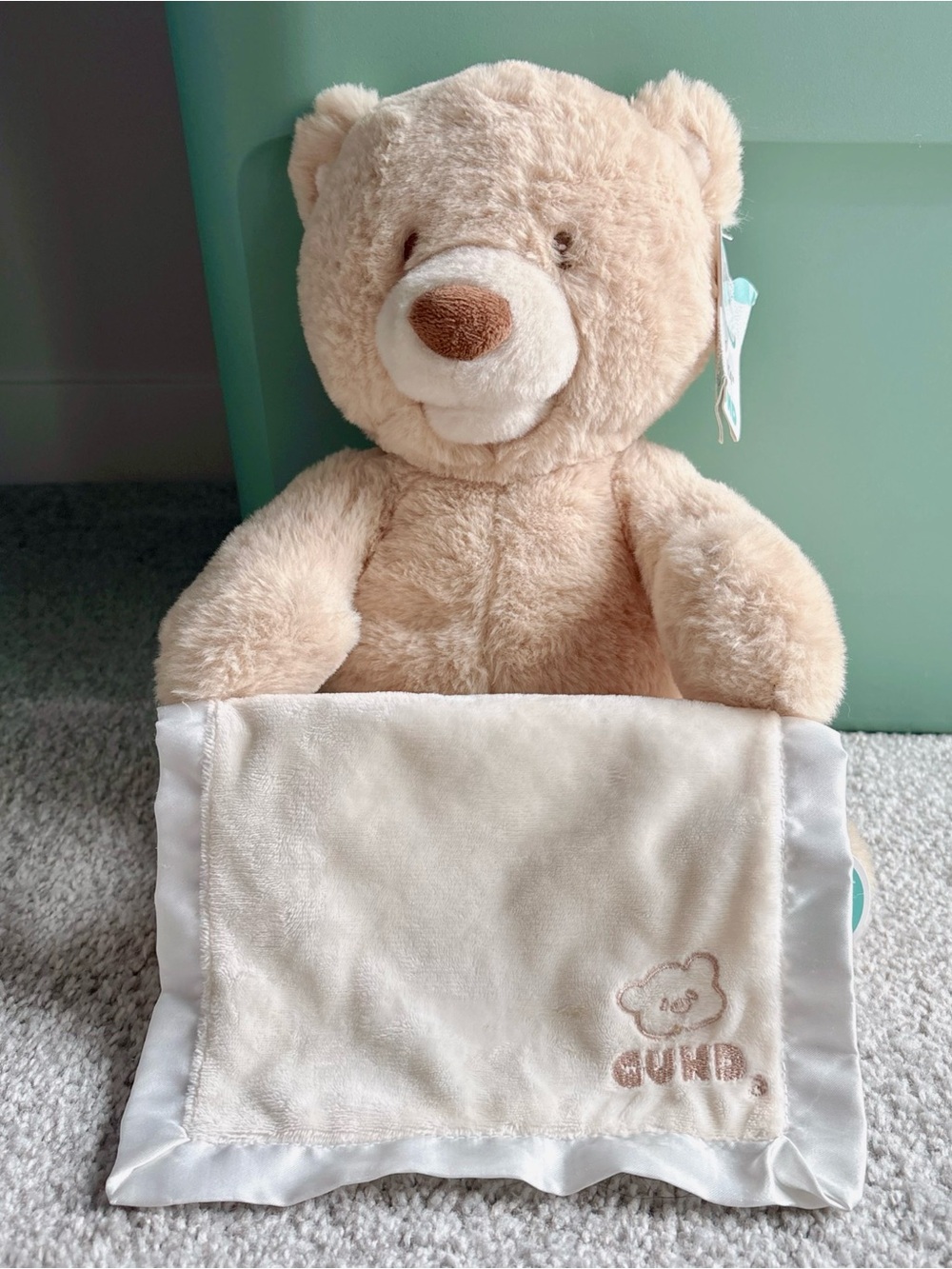 Baby Gund Peek-A-Boo Teddy Bear Plush Toy, Animated Stuffed Animal for Babies